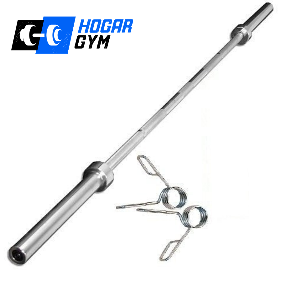 Barra Recta Cromada Olimpica 1.2 M